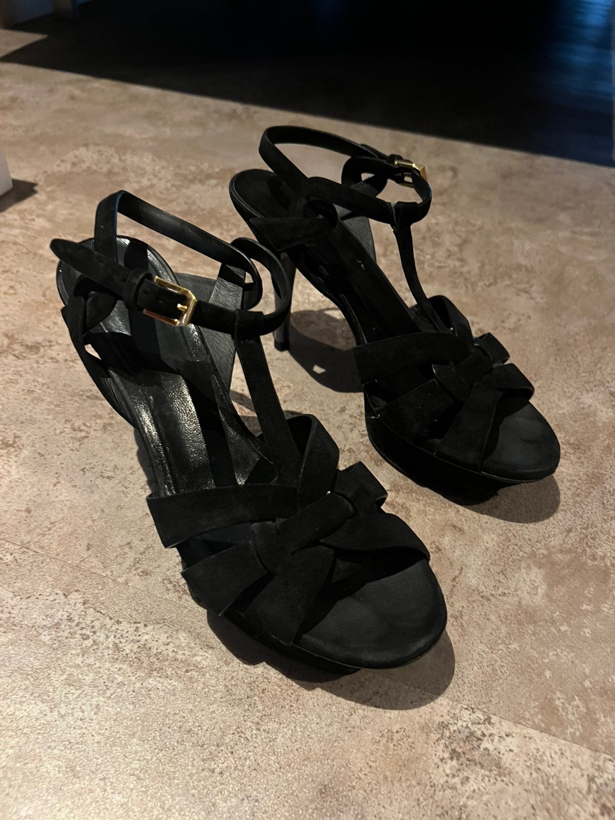 SAINT LAURENT hakken maat 38,5 origineel zgan, Kleding | Dames, G, Zwart, T, Ophalen of Verzenden