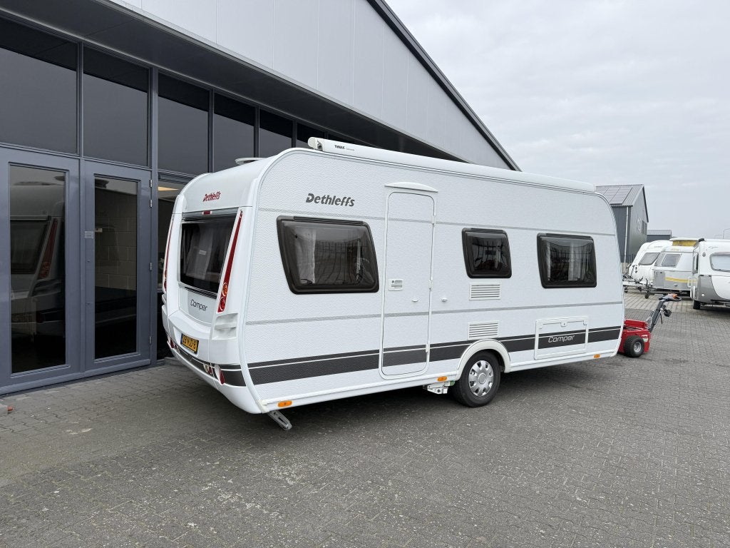 Dethleffs Camper 470ER Aparte beddden 210cm Rondzit Topstaat, Caravans en Kamperen, Bedrijf, Luifel, Tot en met 4, 1000 - 1250 kg