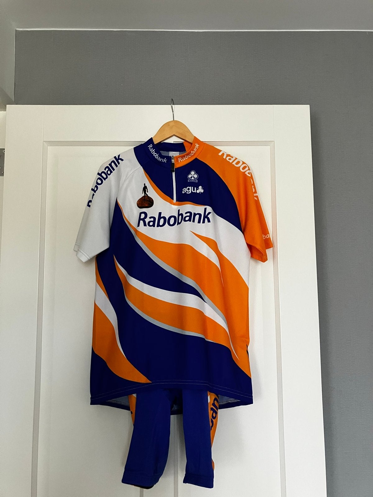 Rabobank AGU Wielrenners tenue - Maat XL, Meerkleurig, Maat 56/58 (XL), Ophalen of Verzenden, Hardlopen of Fietsen