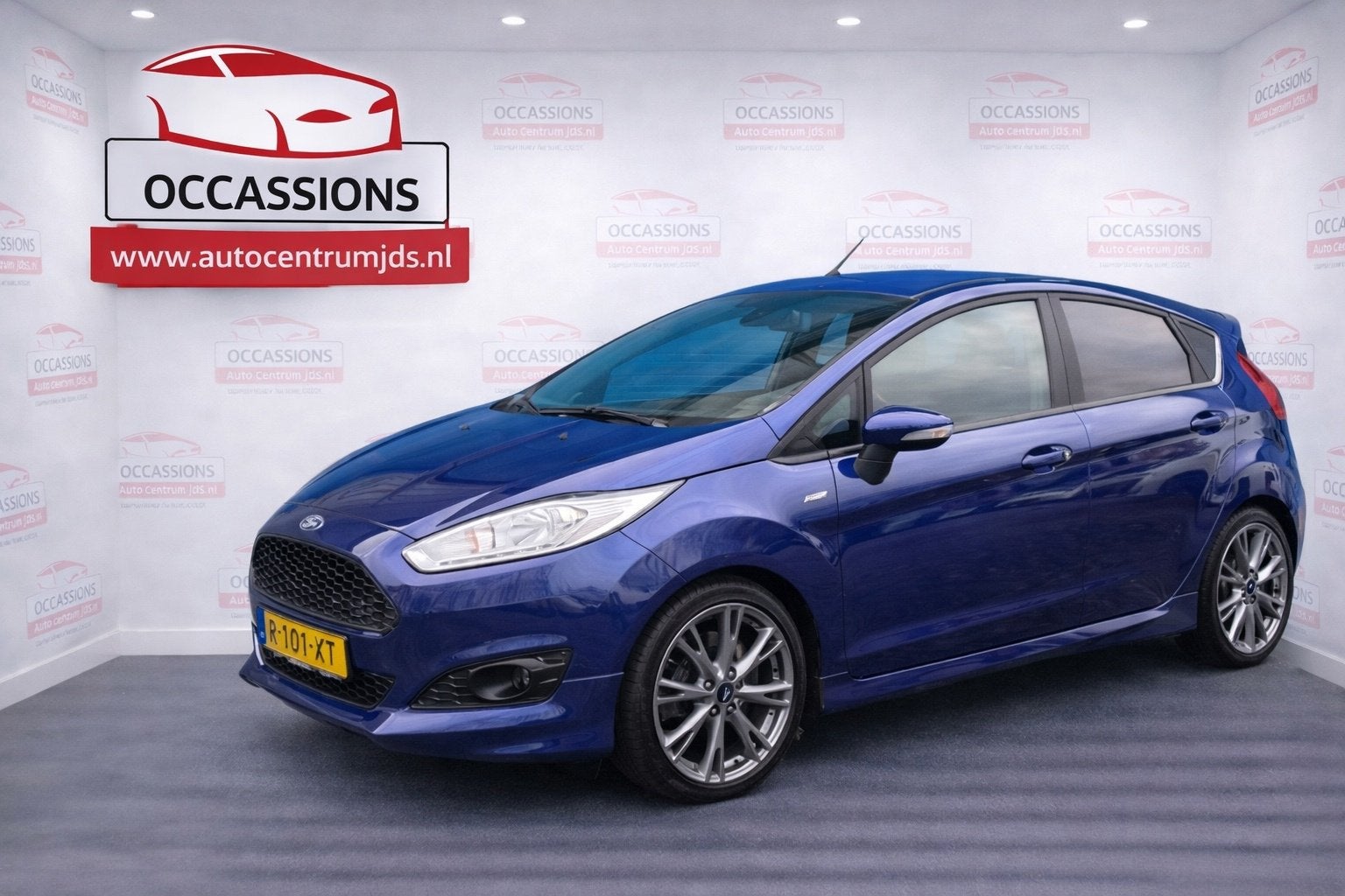 Ford Fiesta 1.0 EcoBoost ST Line. Navigatiesysteem ! Airco !, Auto's, Voorwielaandrijving, Blauw, 23 km/l, Origineel Nederlands