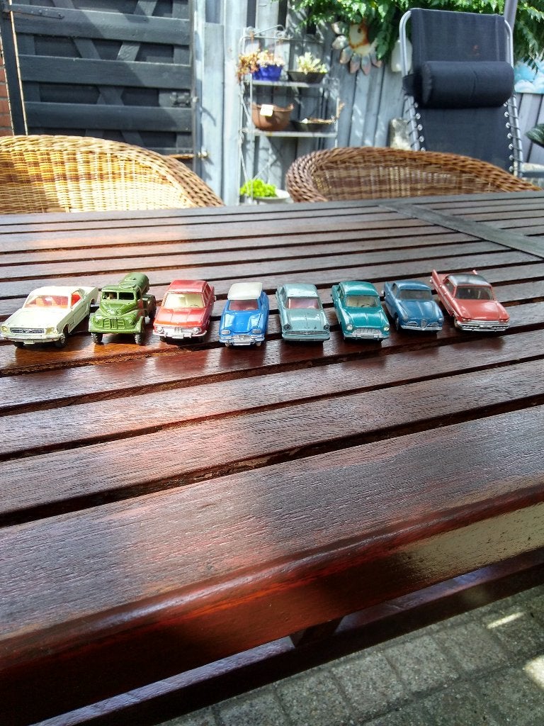8 oude dinky toys meccano jaren 60-70, Ophalen, Gebruikt, Auto, Dinky Toys