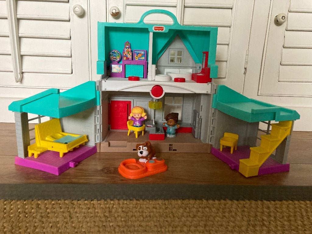 Huis Fisher Price Little People met licht en geluid, Ophalen of Verzenden, Zo goed als nieuw, Speelset, Met licht