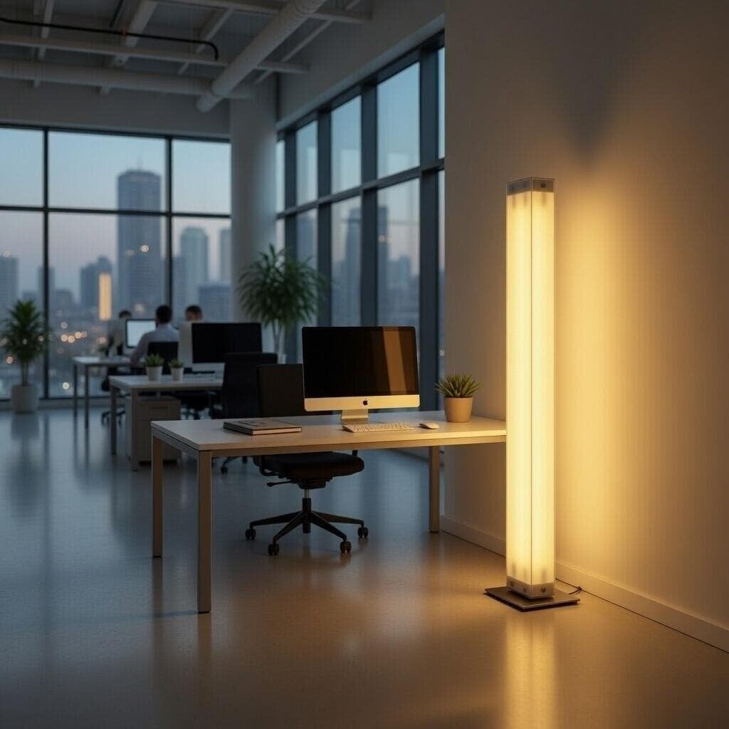 BeluxTwilight  Led Acryl-glas wit vloerlamp hoogte 188 cm, Huis en Inrichting, Ophalen, Gebruikt, Glas, 150 tot 200 cm