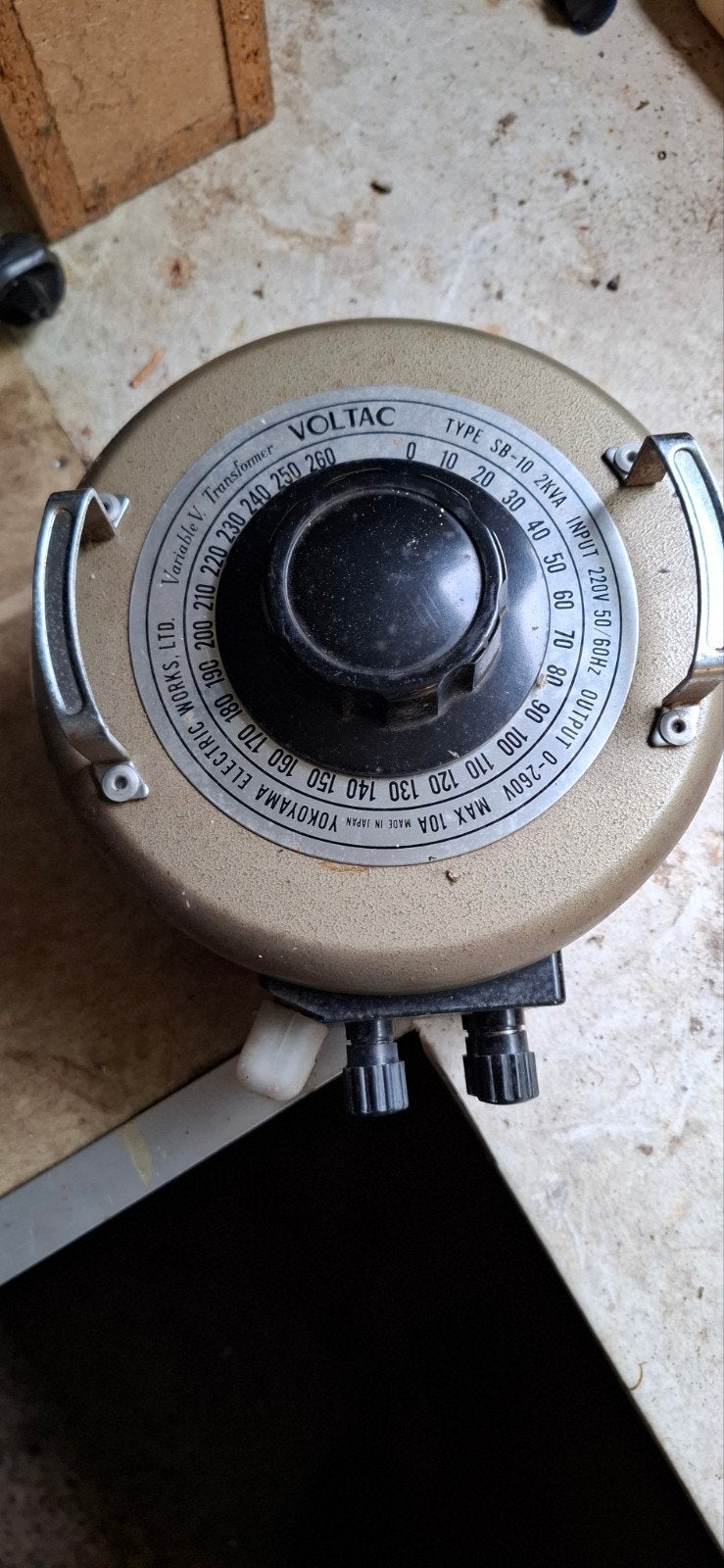 VOLTAC Variabele V. Transformator Type SB-10 2KVA, Ophalen of Verzenden, Gebruikt, Overige typen