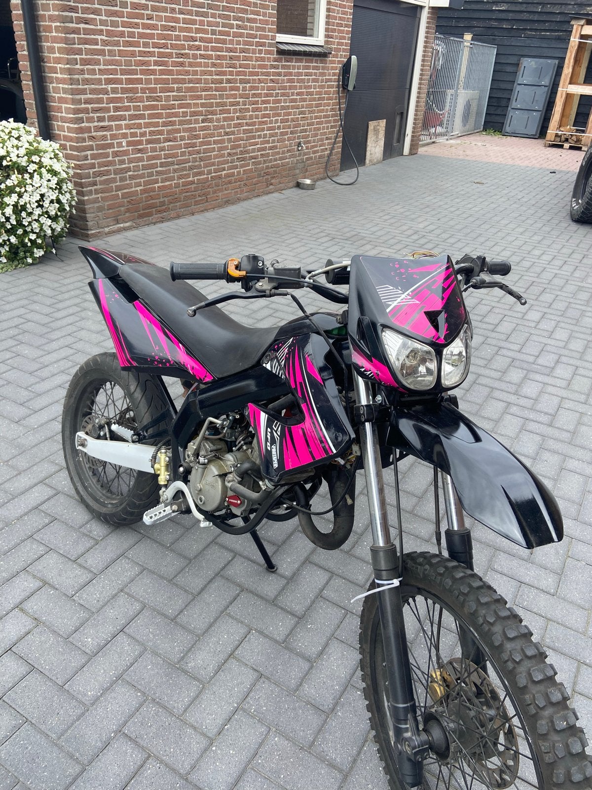 Roze Derbi SDR geel kenteken, Ophalen, Gebruikt