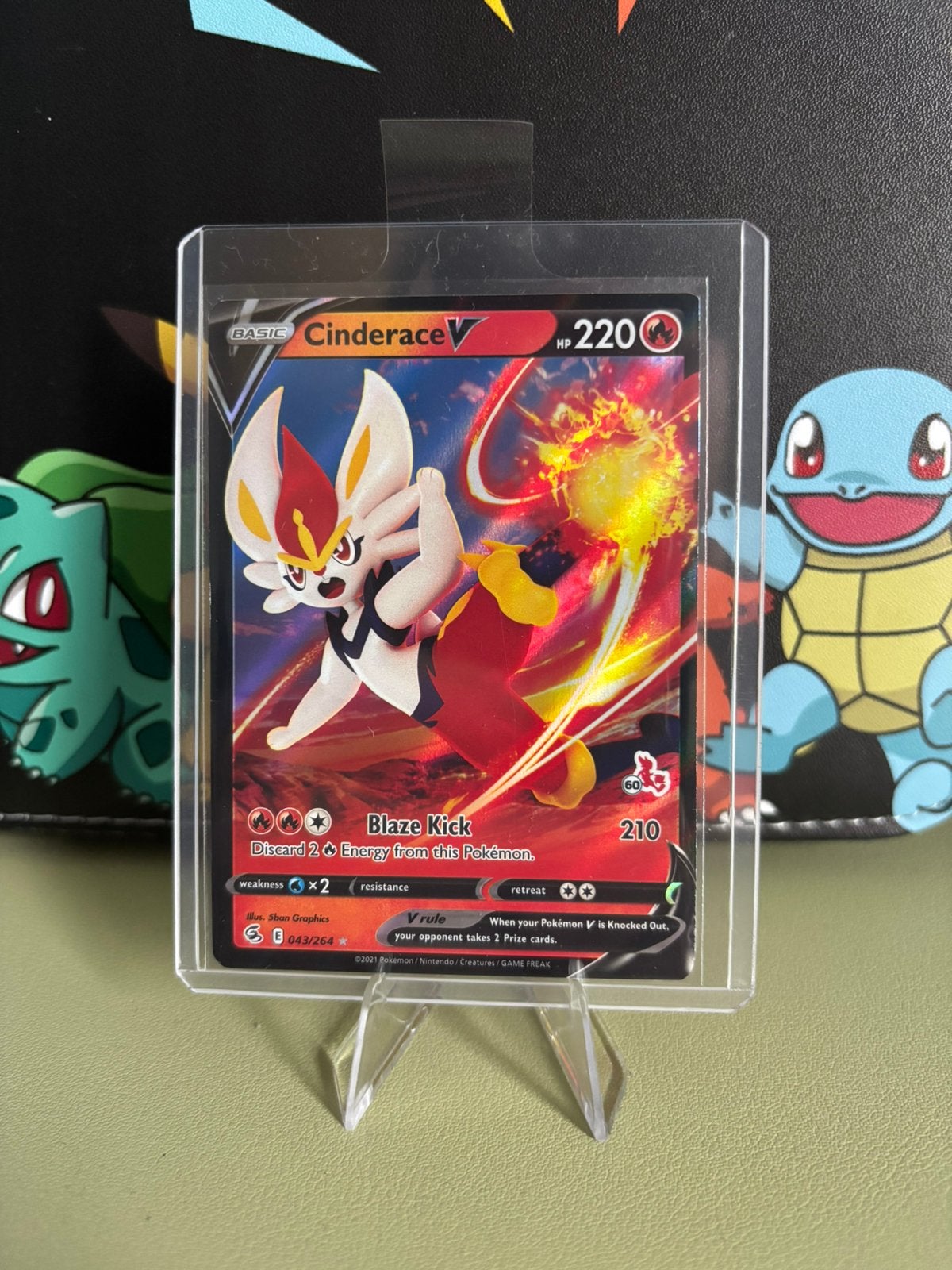 Cinderace V #43 - Fusion Stike (Stamped), Pokemon TCG, Hobby en Vrije tijd, Verzamelkaartspellen | Pokémon, Ophalen of Verzenden