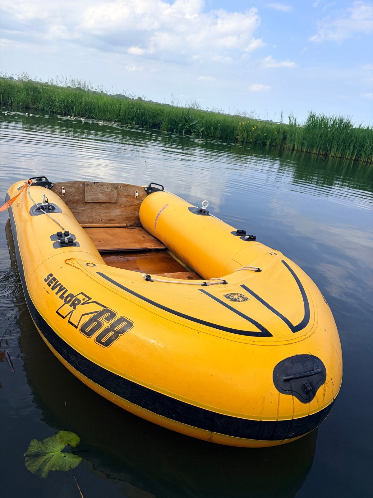 Rubberboot 3m met houten vloer, geschikt tot 5pk motor, Ophalen, Gebruikt