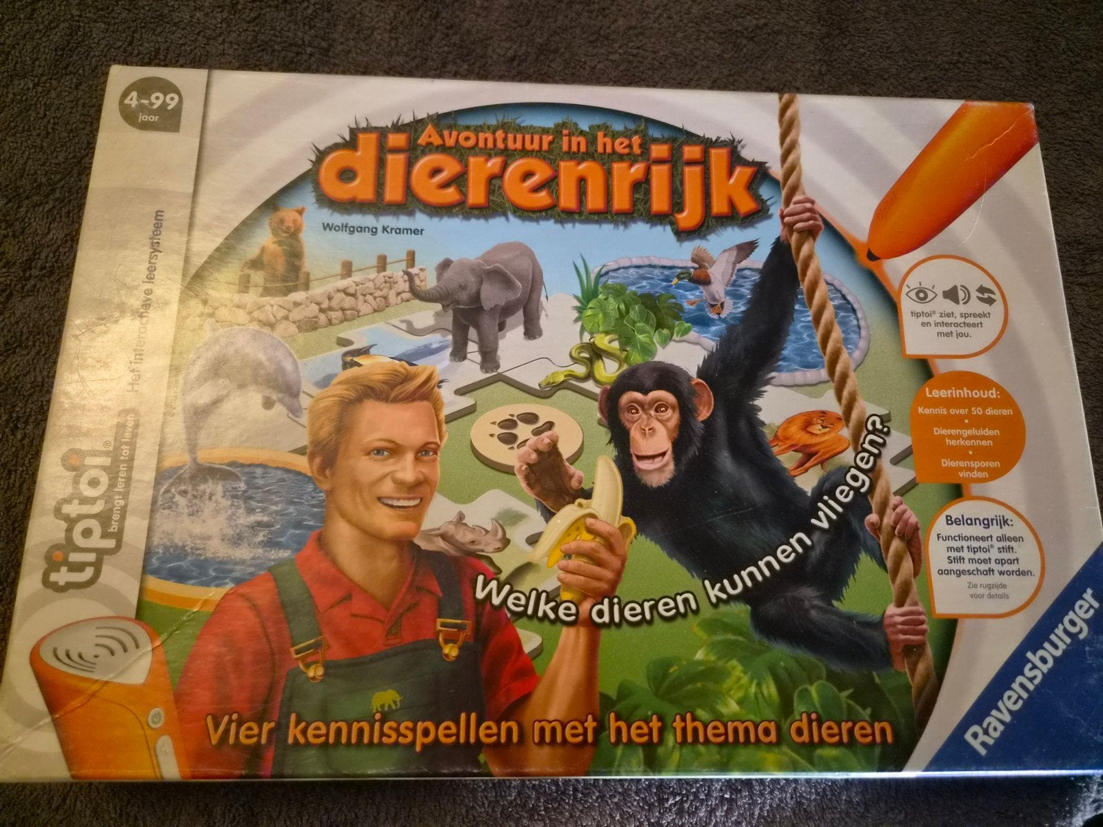 Tiptoi Avontuur in het Dierenrijk - Ravensburger, Een of twee spelers, Ophalen of Verzenden, Zo goed als nieuw, Ravensburger