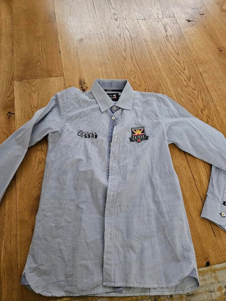 River Woods overhemd maat 12 (152), Kleding | Heren, Overhemden, Zo goed als nieuw, Overige halswijdtes, Blauw, Ophalen of Verzenden