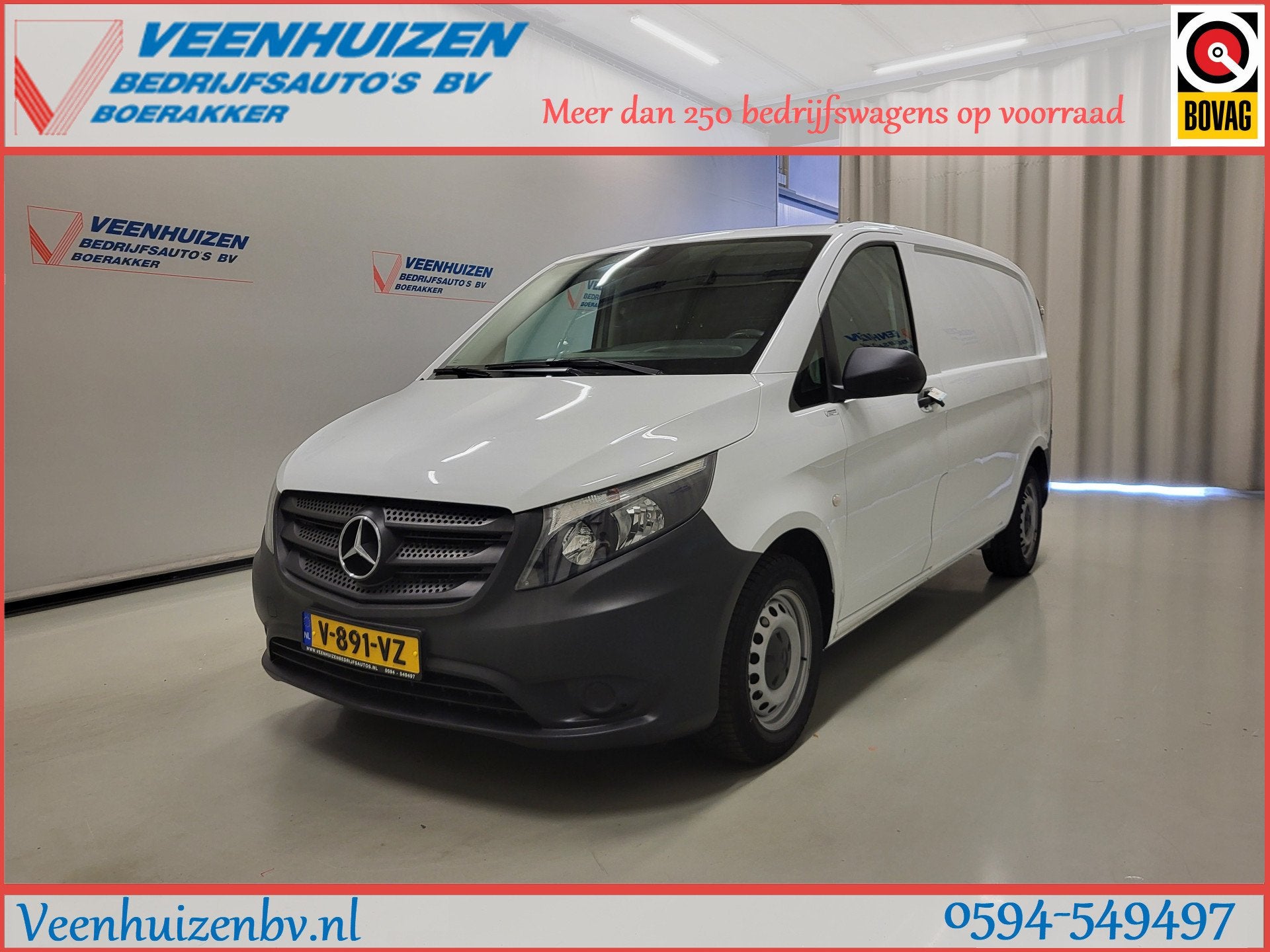 Mercedes-Benz Vito 109CDI Inrichting Euro 6! (bj 2019), Voorwielaandrijving, Gebruikt, Euro 6, 4 cilinders