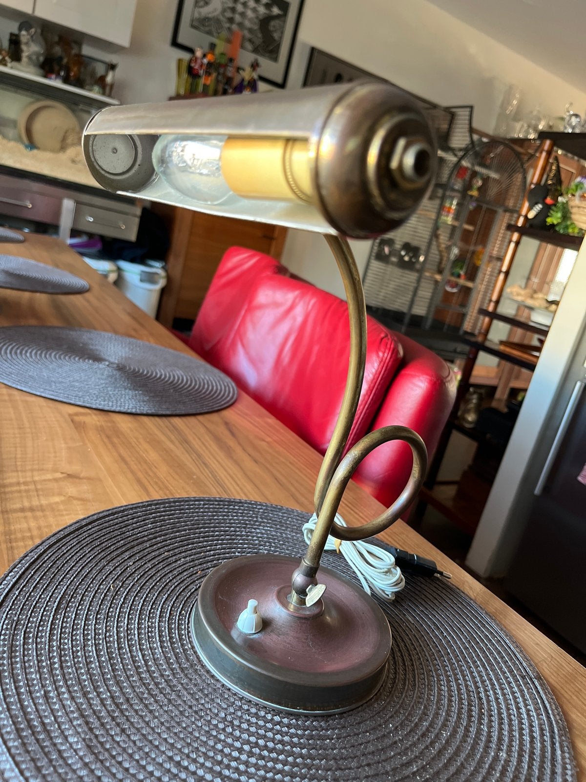 Vintage bureaulamp/pianolamp, Ophalen of Verzenden