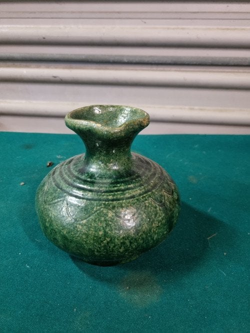 Schenker aardewerk groen , vintage, Verzamelen, Ophalen of Verzenden