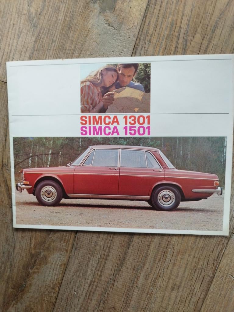 Simca 1301 1501 brochure uit 1967 - 16 pagina's, Ophalen of Verzenden, Zo goed als nieuw, Simca