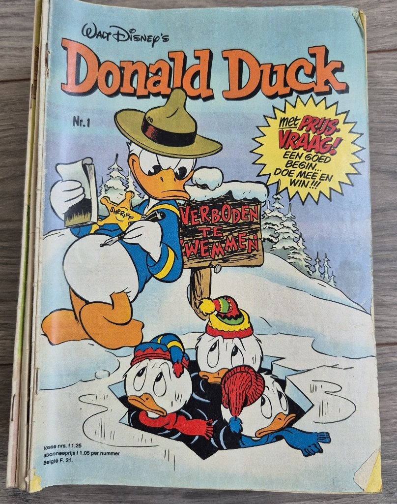 Donald Duck (complete) jaargangen 1980 t/m 1989, Complete serie of reeks, Ophalen of Verzenden, Gelezen, Donald Duck