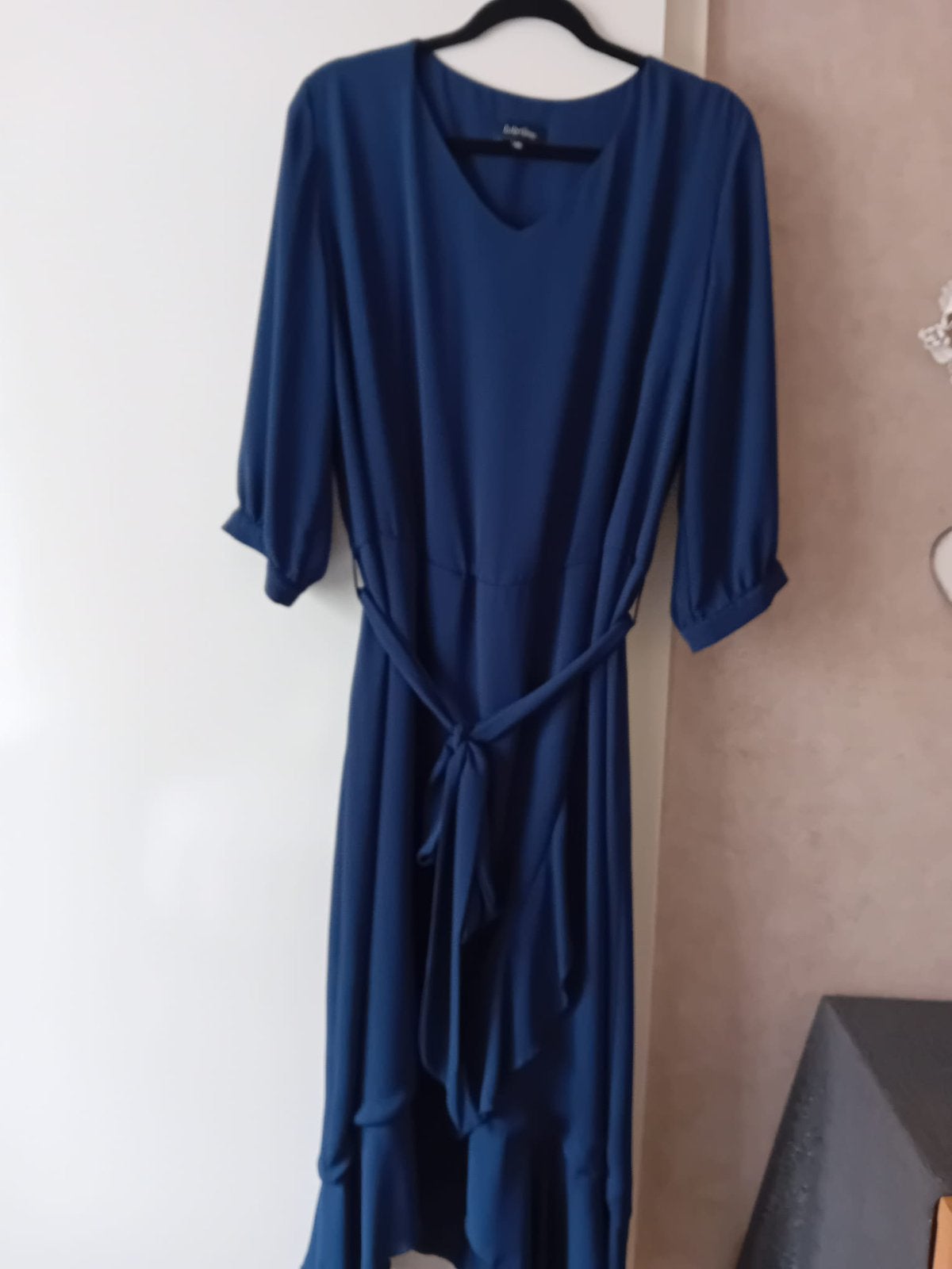 Lilytime jurk maat 46, donkerblauw, Kleding | Dames, Jurken, Blauw, Maat 46/48 (XL) of groter, Ophalen of Verzenden, Zo goed als nieuw