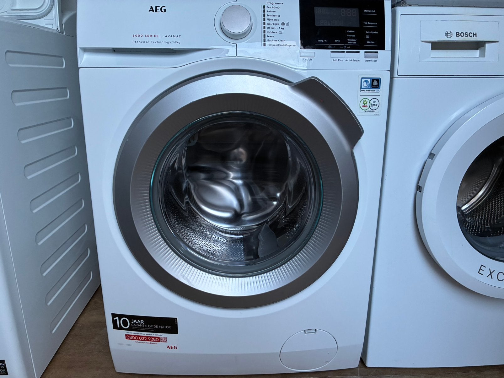 H.O.M.Kollum Witgoed:Miele,Bosch,AEG,Siemens., HomKollum Witgoed, 1200 tot 1600 toeren, HomKollum Witgoed, 8 tot 10 kg