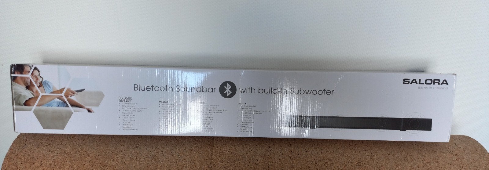 Salora SB0680 Bluetooth Soundbar met ingebouwde subwoofer, Ophalen of Verzenden, Bluetooth, Nieuw