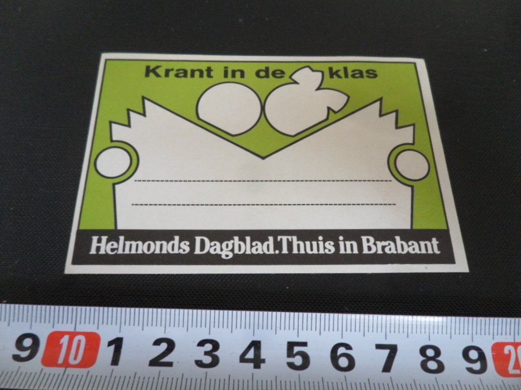 sticker Helmond Helmonds Dagblad Thuis in Brabant BUR545, Ophalen of Verzenden, Zo goed als nieuw