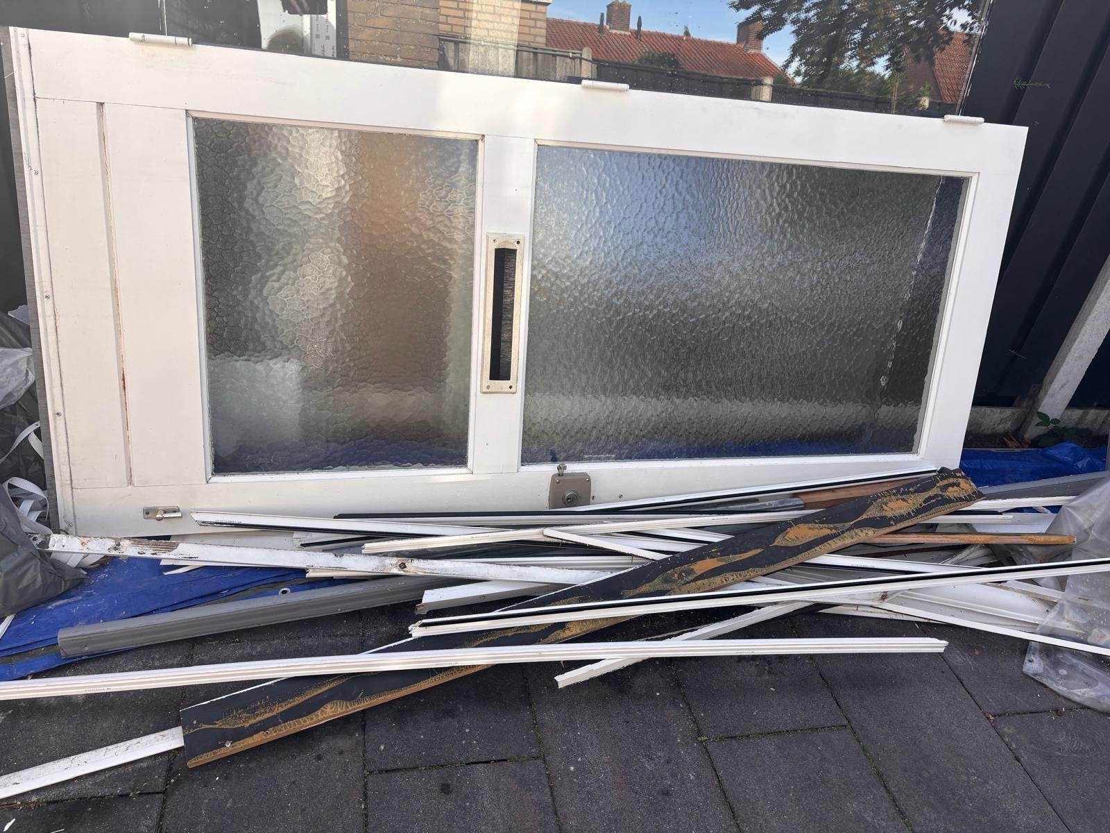 Witte voordeur, Doe-het-zelf en Verbouw, Ophalen, Gebruikt, 120 cm of meer, Binnendeur