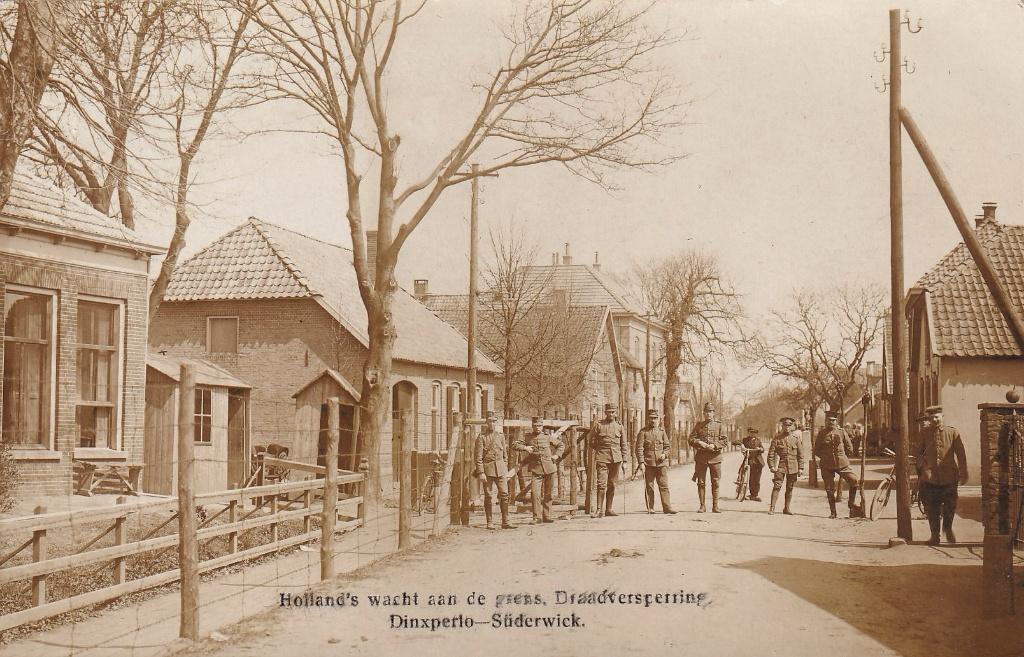 Dinxperlo, Fotokaart, Grens., Verzamelen, Verzenden, Voor 1920, Gelopen, Gelderland