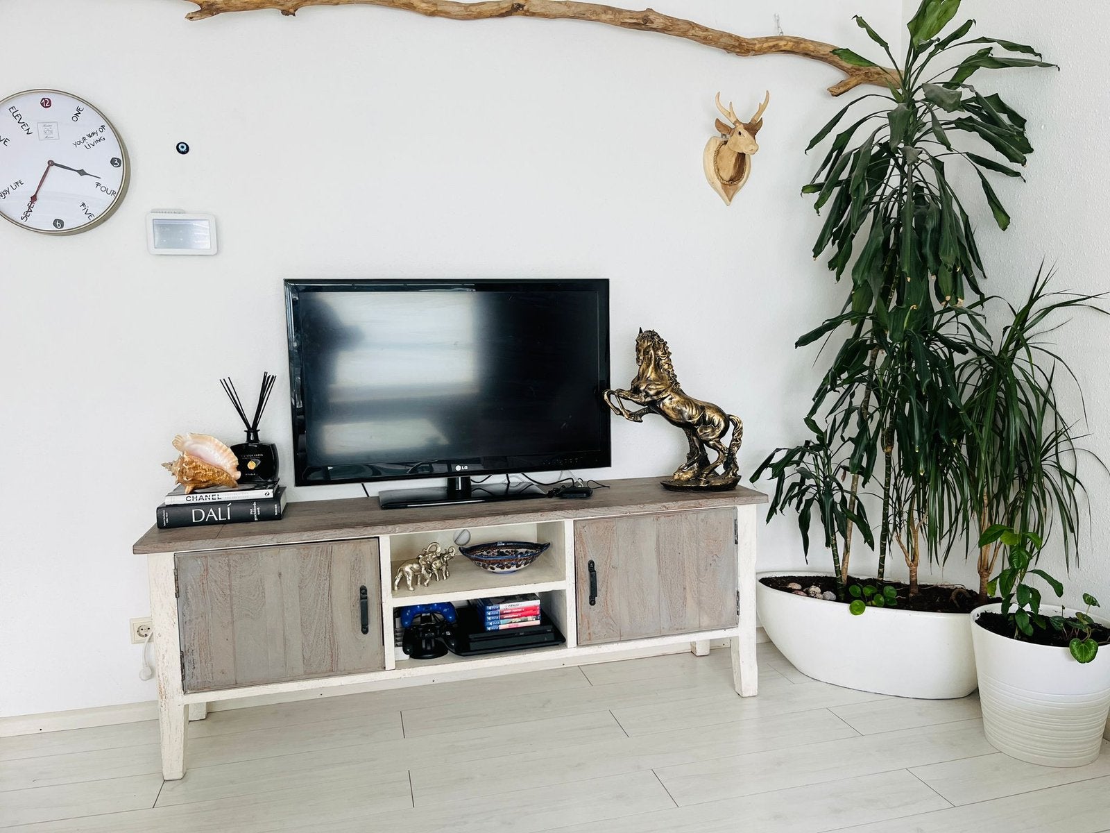 Rivièra Maison tv-kast / tv-meubel., Ophalen, 150 tot 200 cm, Zo goed als nieuw, Minder dan 100 cm