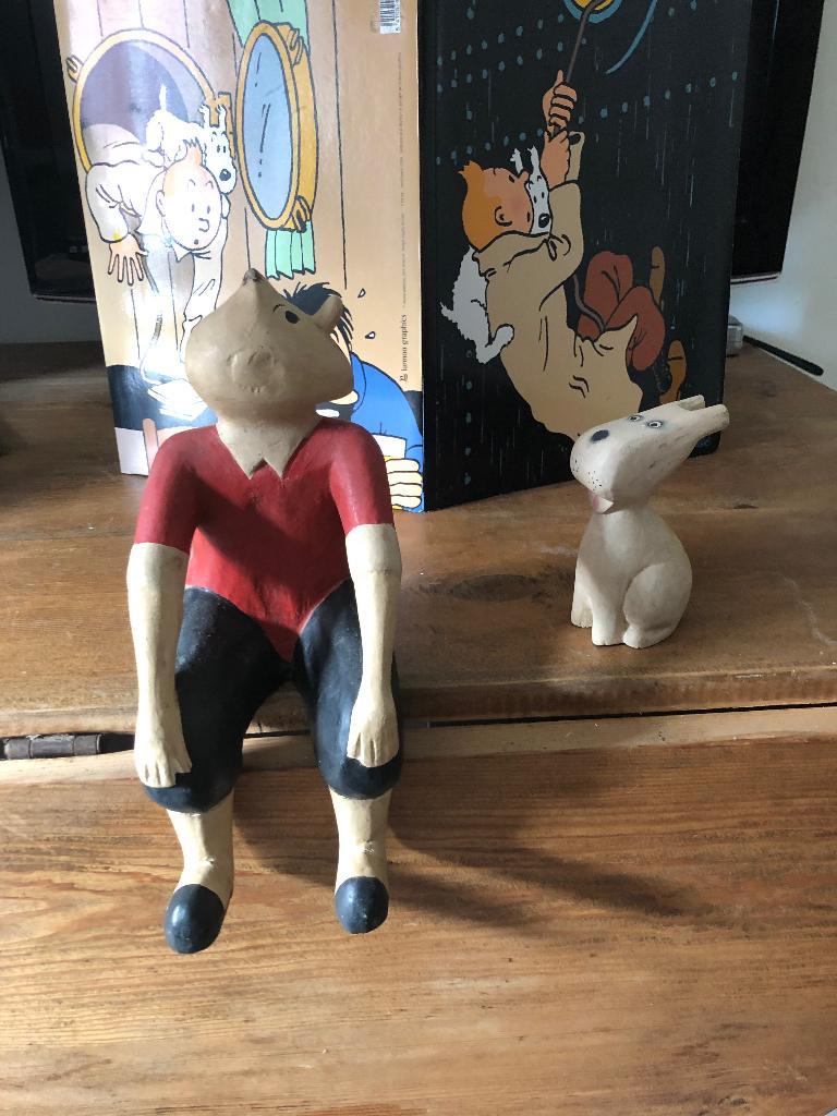 Kuifje beeld, Ophalen of Verzenden, Kuifje, Zo goed als nieuw, Beeldje of Figuurtje