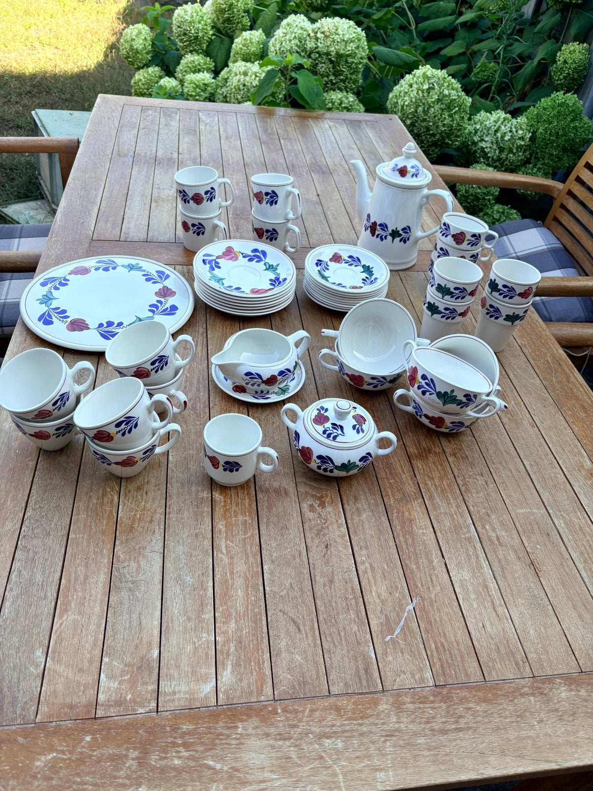 Boerenbont servies - Royal Boch - Grote set, Ophalen, Gebruikt, Keramiek, Landelijk/Boerenbont