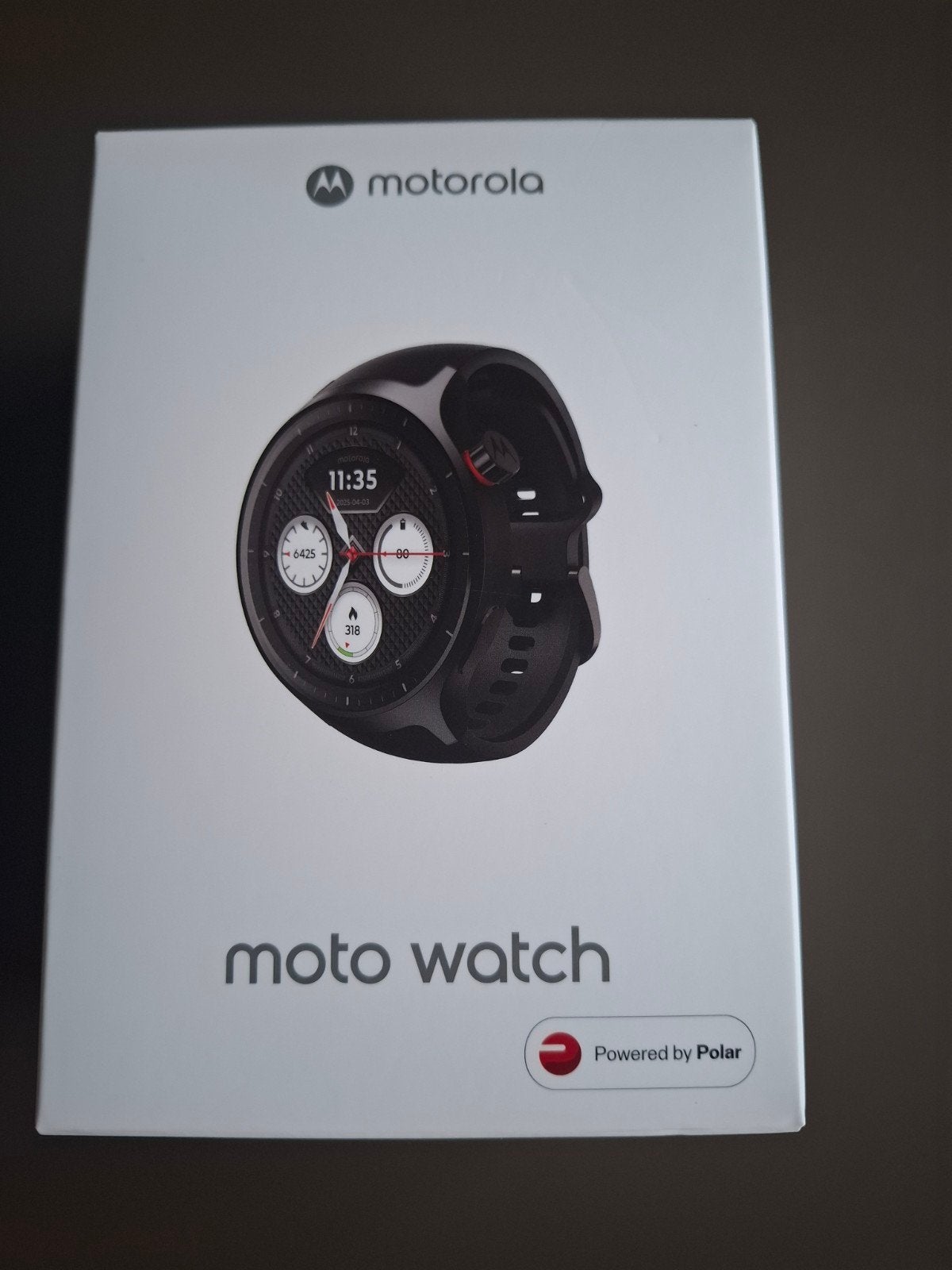 Motorola Moto Watch - Nieuw in doos met Polar tracking, Zwart, Nieuw, Ophalen of Verzenden, Waterdicht