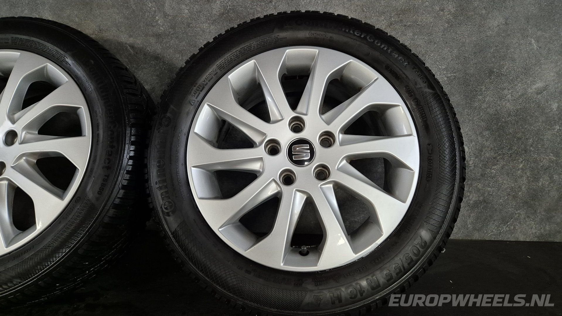 16 inch Seat Leon Audi A3 Golf 7 8 winterbanden velgen, Auto-onderdelen, Banden en Velgen, Gebruikt, -, Banden en Velgen, -