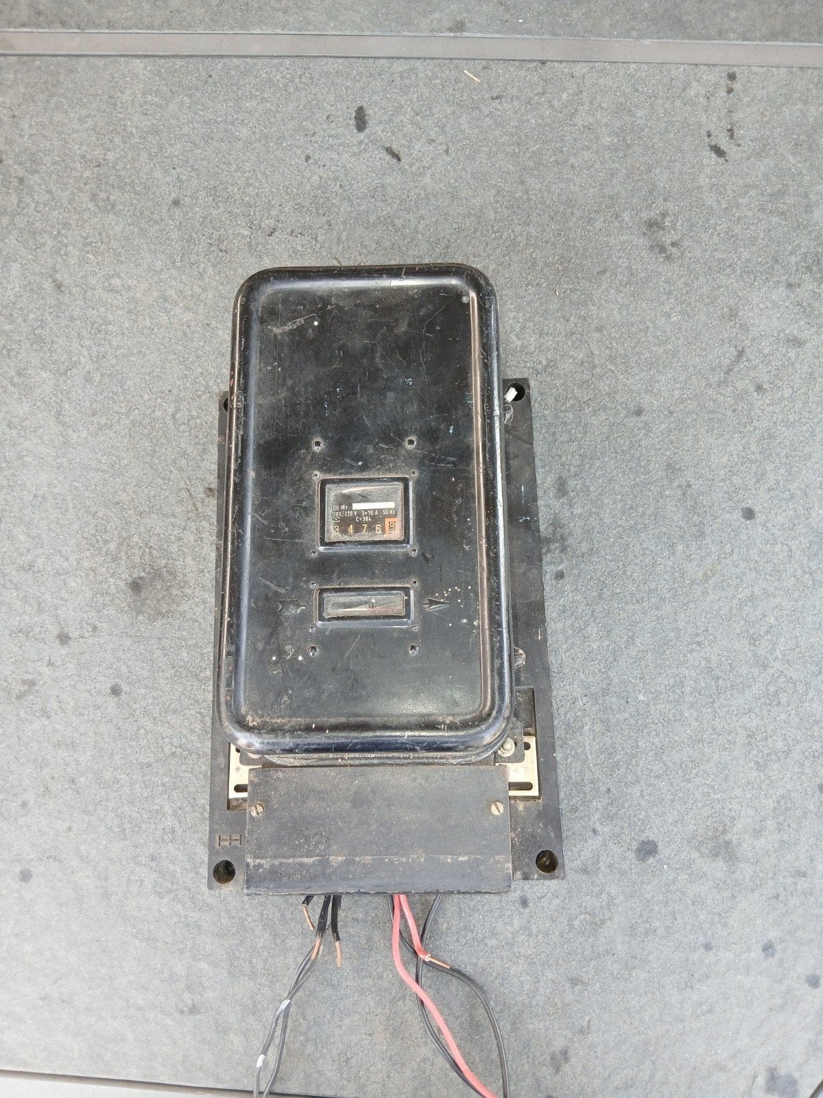 Oude elektriciteitsmeter - tussenmeter  stroommeter, Ophalen, Gebruikt, Overige merken, Overige typen