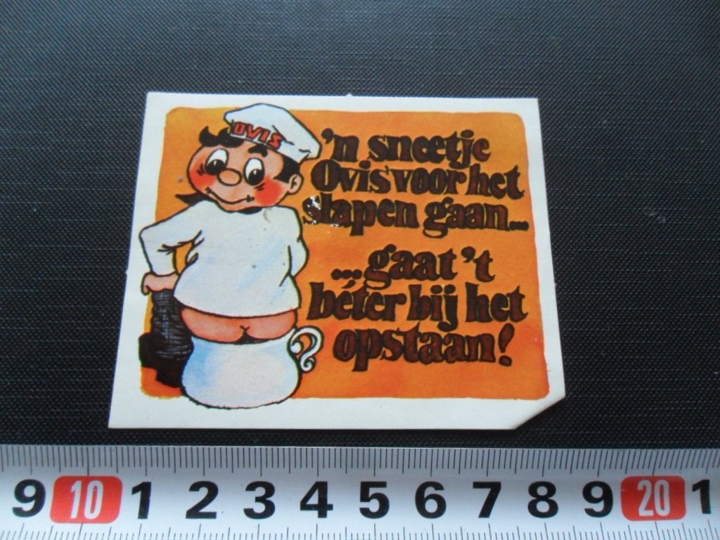 sticker ovis roggebrood strip 'n sneetje ovis voor 't slapen, Verzamelen, Ophalen of Verzenden, Zo goed als nieuw