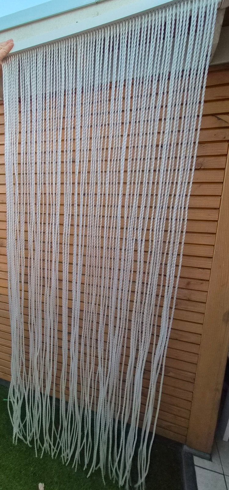 2x vliegengordijn wit kunststof 100x235 cm, Ophalen, Inclusief montageonderdelen, Gebruikt, Wit