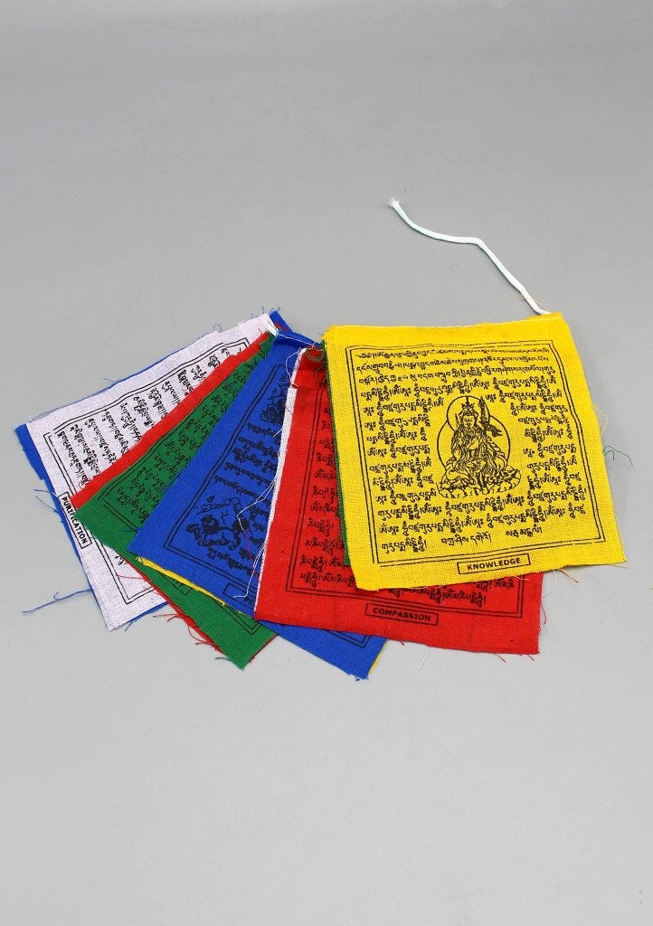 5 kleine rollen katoenen tibetaanse gebedsvlaggen, Verzenden, Nieuw, Nepalhandwerk.nl, Nepalhandwerk.nl