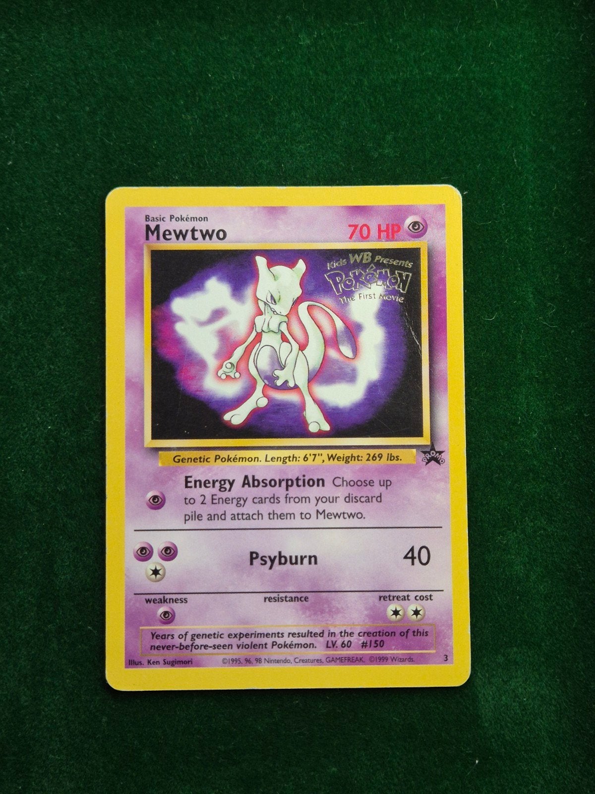 Mewtwo - Black Star Promo 3, Verzenden, Zo goed als nieuw, Losse kaart