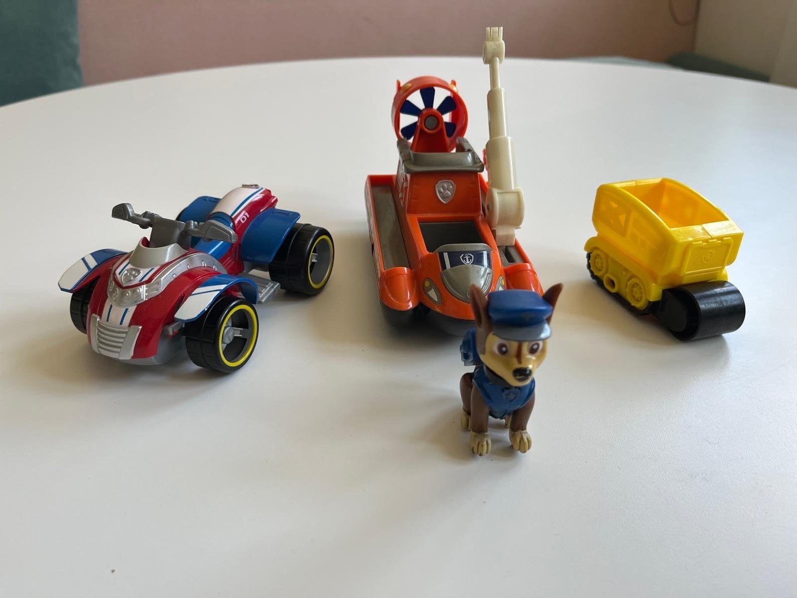 Paw Patrol speelgoed: 3 voertuigen en 1 figuur, Ophalen of Verzenden, Gebruikt