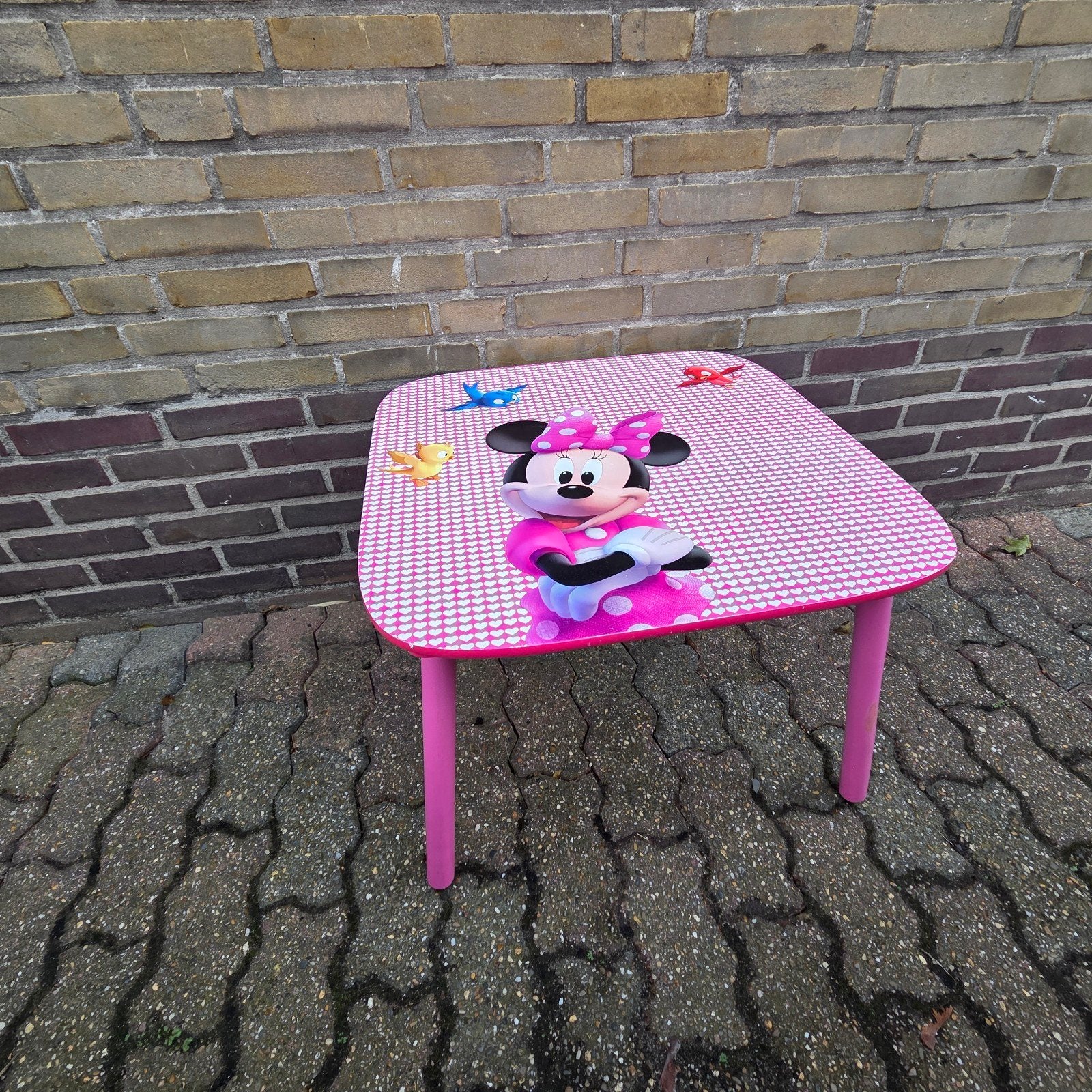 Minnie Mouse kinderstoel en tafel set, Ophalen, Gebruikt, Tafel(s) en Stoel(en)