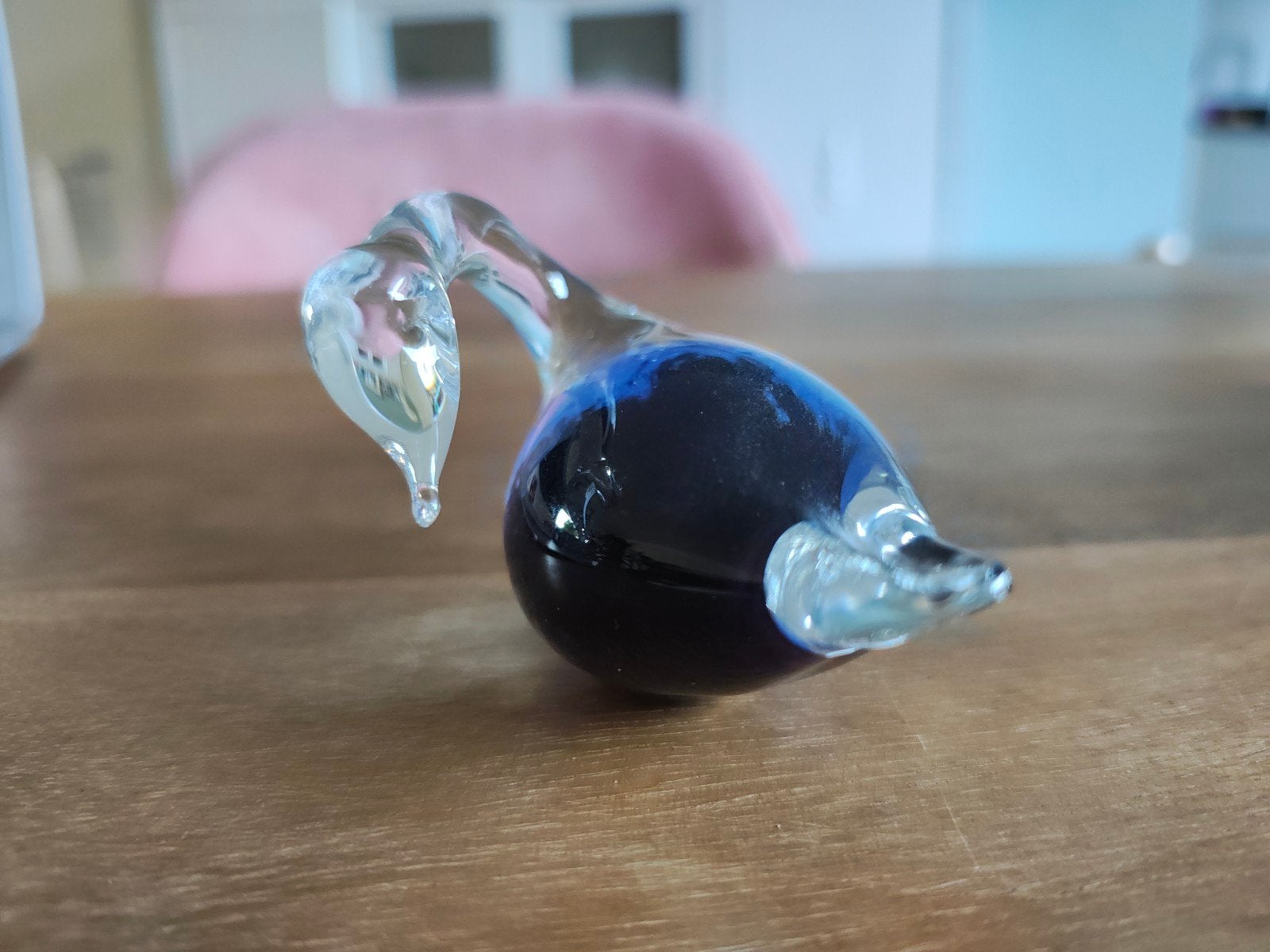 Vintage Glazen Zwaantje – Pfeiffer Kristal (Handgem, Antiek en Kunst, Antiek | Glas en Kristal, Ophalen