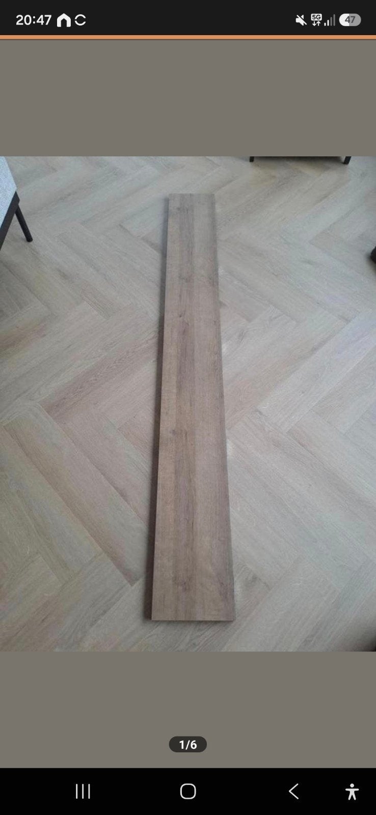 Nieuwe wandplank 205x25x2,5 cm voor blinde montage, Ophalen, Nieuw