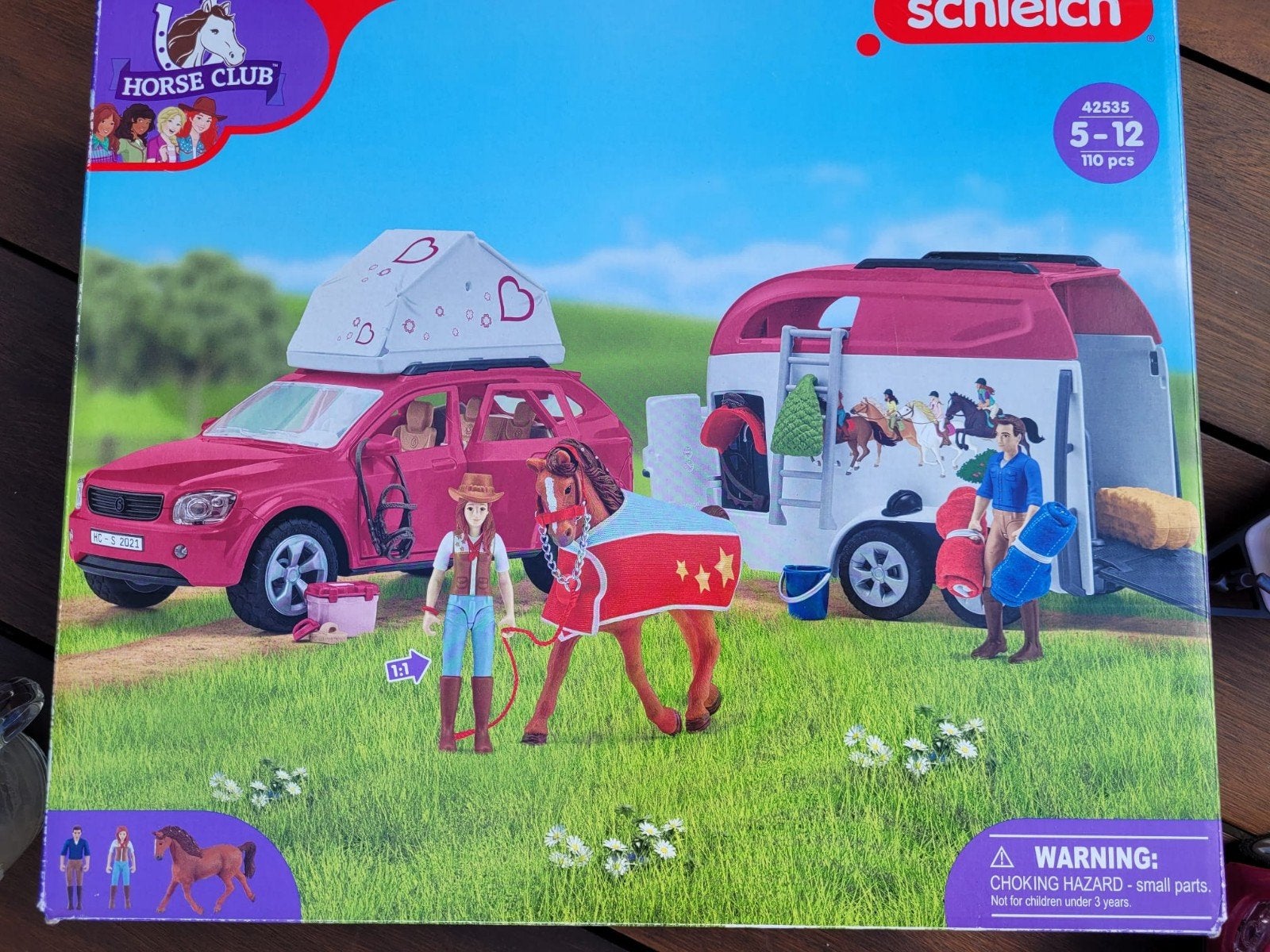 Schleich auto met paarden trailer nr 42535, Ophalen of Verzenden, Zo goed als nieuw