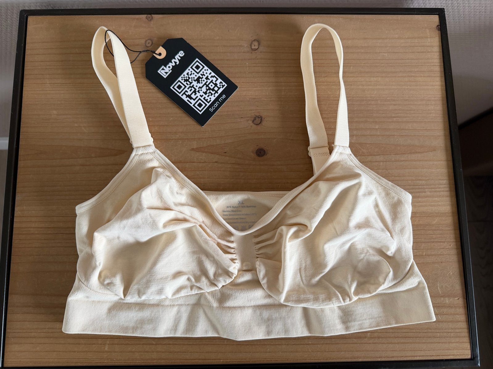 Novyre Naadloze Comfort BH - Beige, Maat XL, Ophalen of Verzenden, Beige, BH