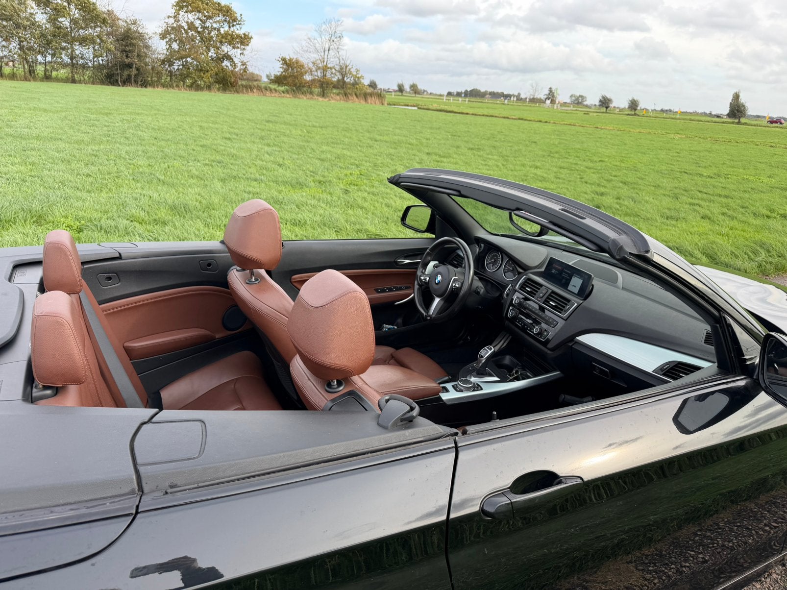 BMW M235I Cabrio Automaat 8., Auto's, Dealer onderhouden, Achterwielaandrijving, 1595 kg, Cabriolet