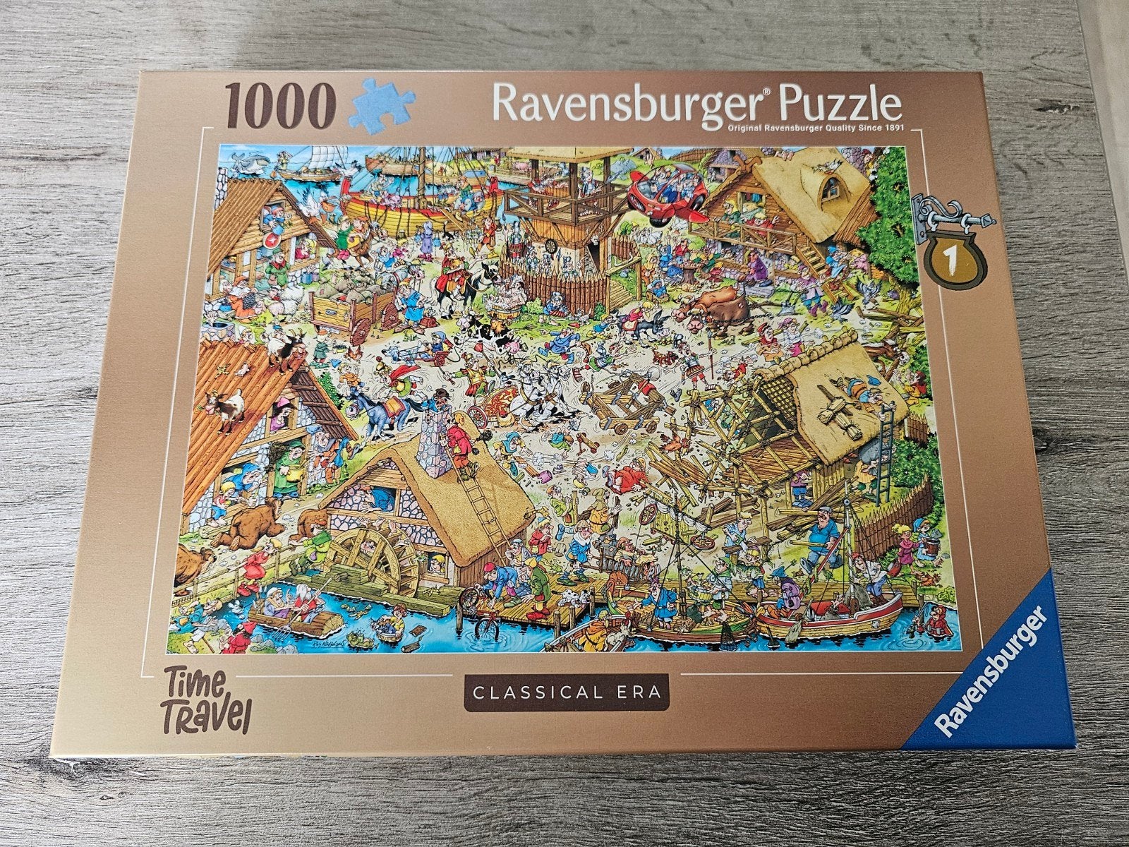 Ravensburger legpuzzel 1000 stukjes time travel deel 1, Hobby en Vrije tijd, Ophalen of Verzenden, 500 t/m 1500 stukjes, Nieuw