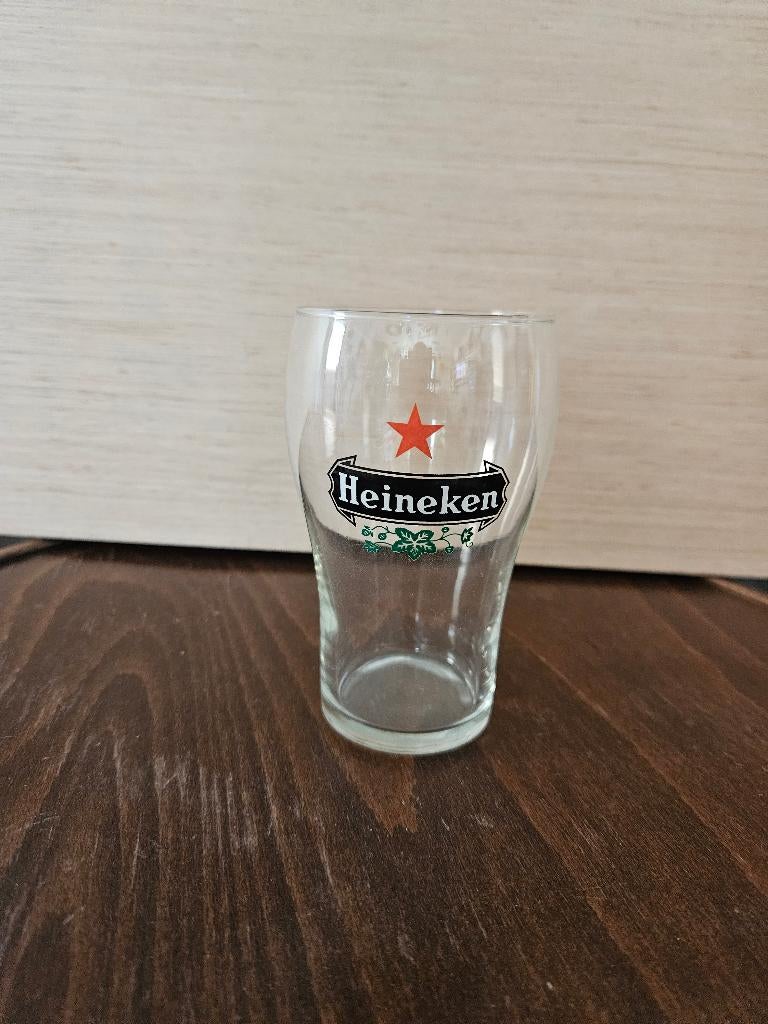 Heineken stapelglazen, diverse glazen,, Ophalen, Gebruikt, Glas of Glazen, Heineken