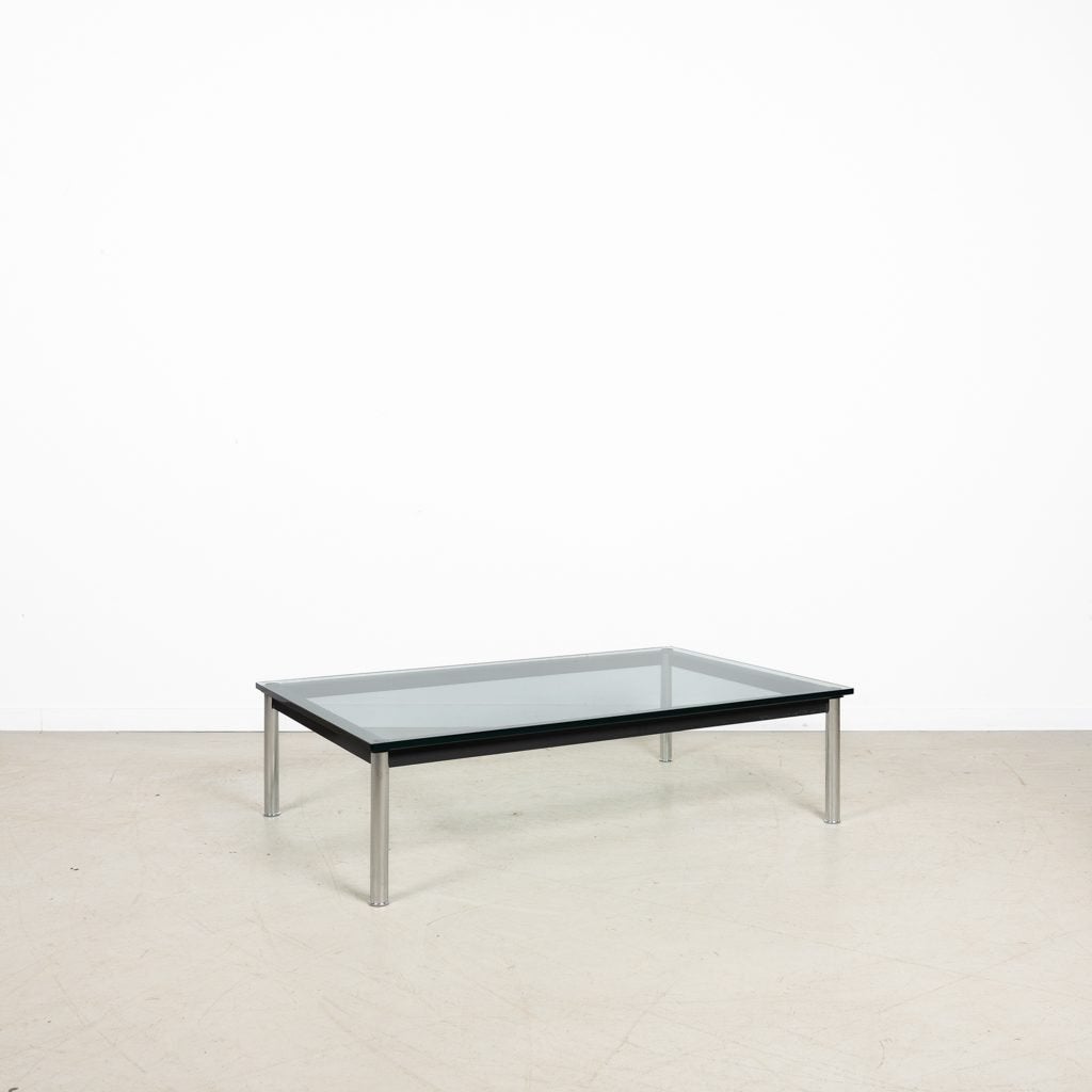 Cassina LC10-P Salontafel Zwart Glas - Chroom