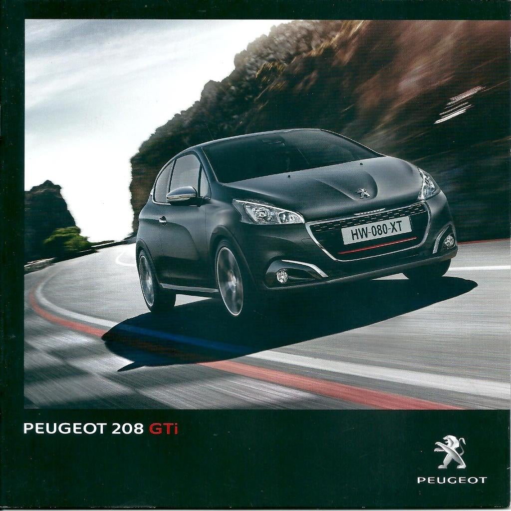 Brochure Peugeot 208 GTi 2015, Ophalen of Verzenden, Gelezen, Peugeot