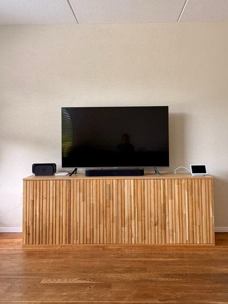 Woood New Gravure dressoir – eiken, Ophalen, Eikenhout, 200 cm of meer, 25 tot 50 cm