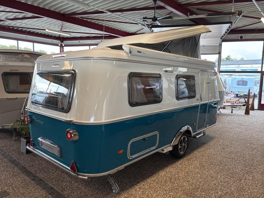 Eriba Touring 620 Harbour Blue Slaapdak, Caravans en Kamperen, Standaardzit, Bedrijf, 5 tot 6 meter, Eriba