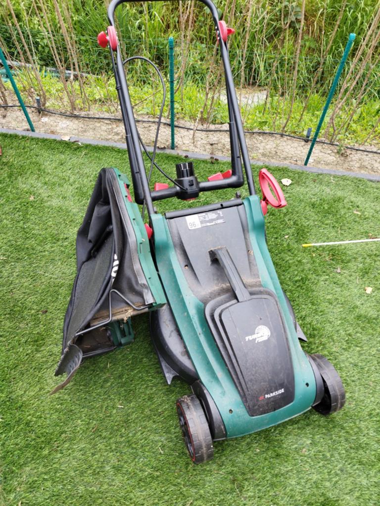 Grasmaaier Parkside, werkt perfect met opvangbak, Tuin en Terras, Ophalen, Elektrische grasmaaier, Opvangzak, 40 t/m 49 cm