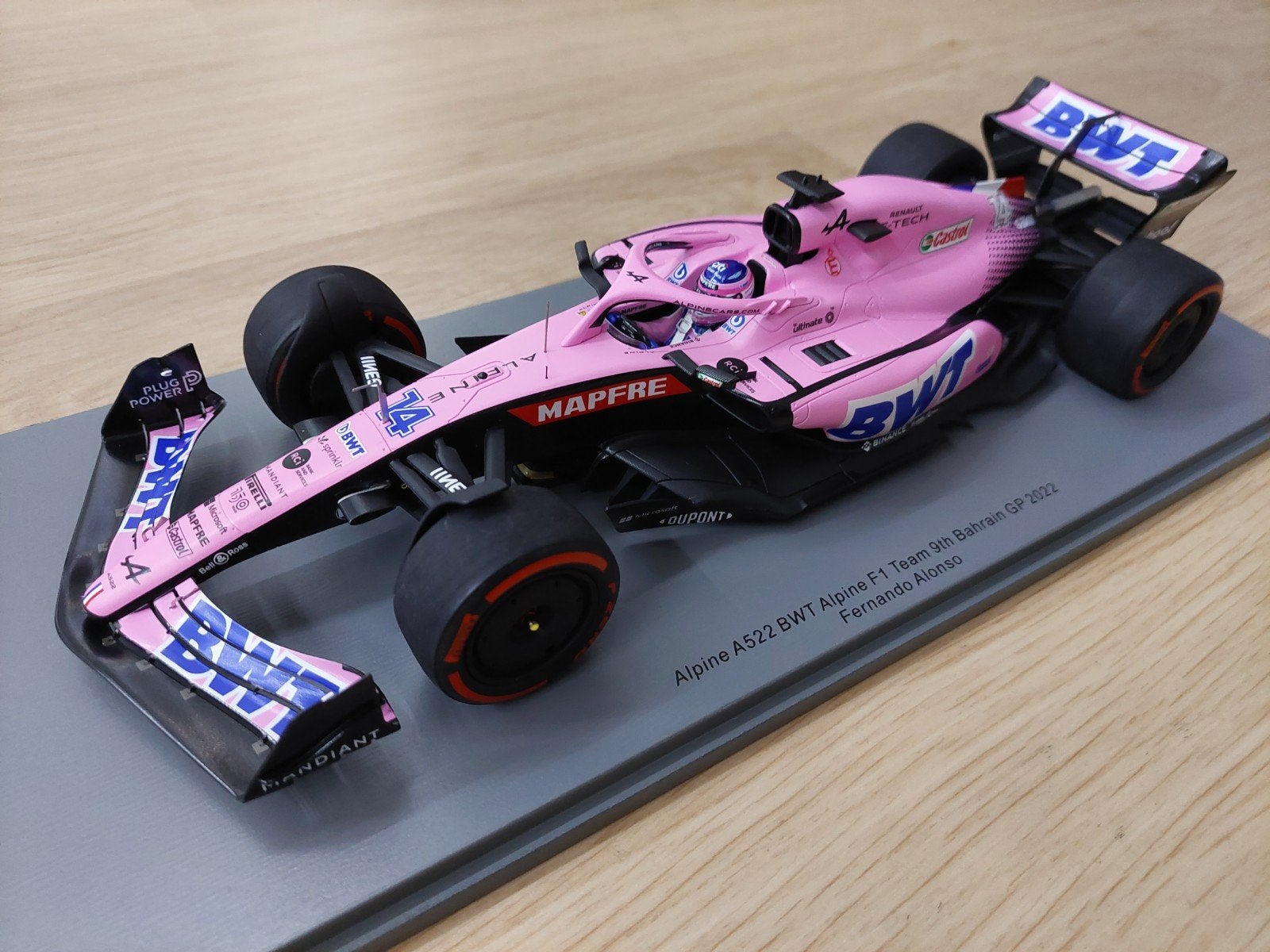 Spark 1/18 Alpine A522 BWT F1 Team - Bahrain GP 2022 Alonso, Hobby en Vrije tijd, Ophalen, Nieuw, Auto, Overige merken