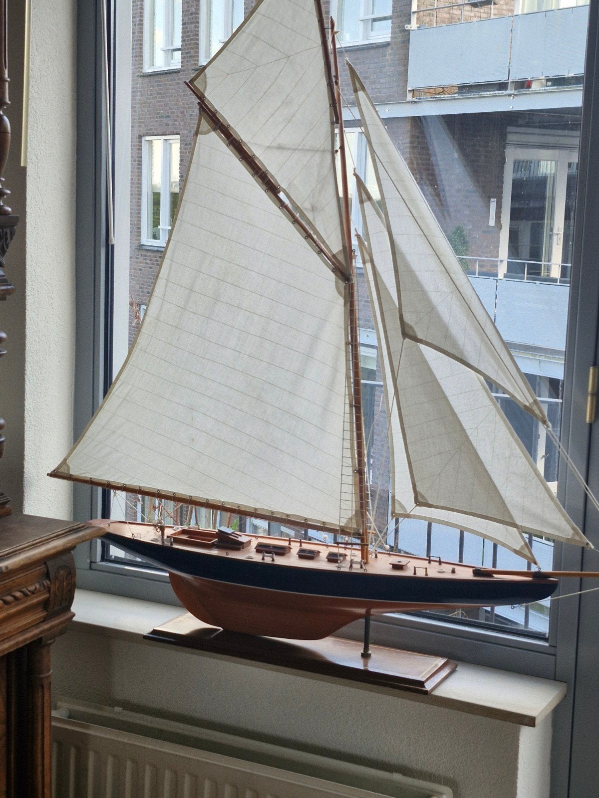 Prachtige miniatuur zeilboot, 0.70  hoog, Ophalen, Gebruikt, Groter dan 1:32, Overige merken